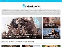 Tablet Screenshot of amazinganimalstories.com